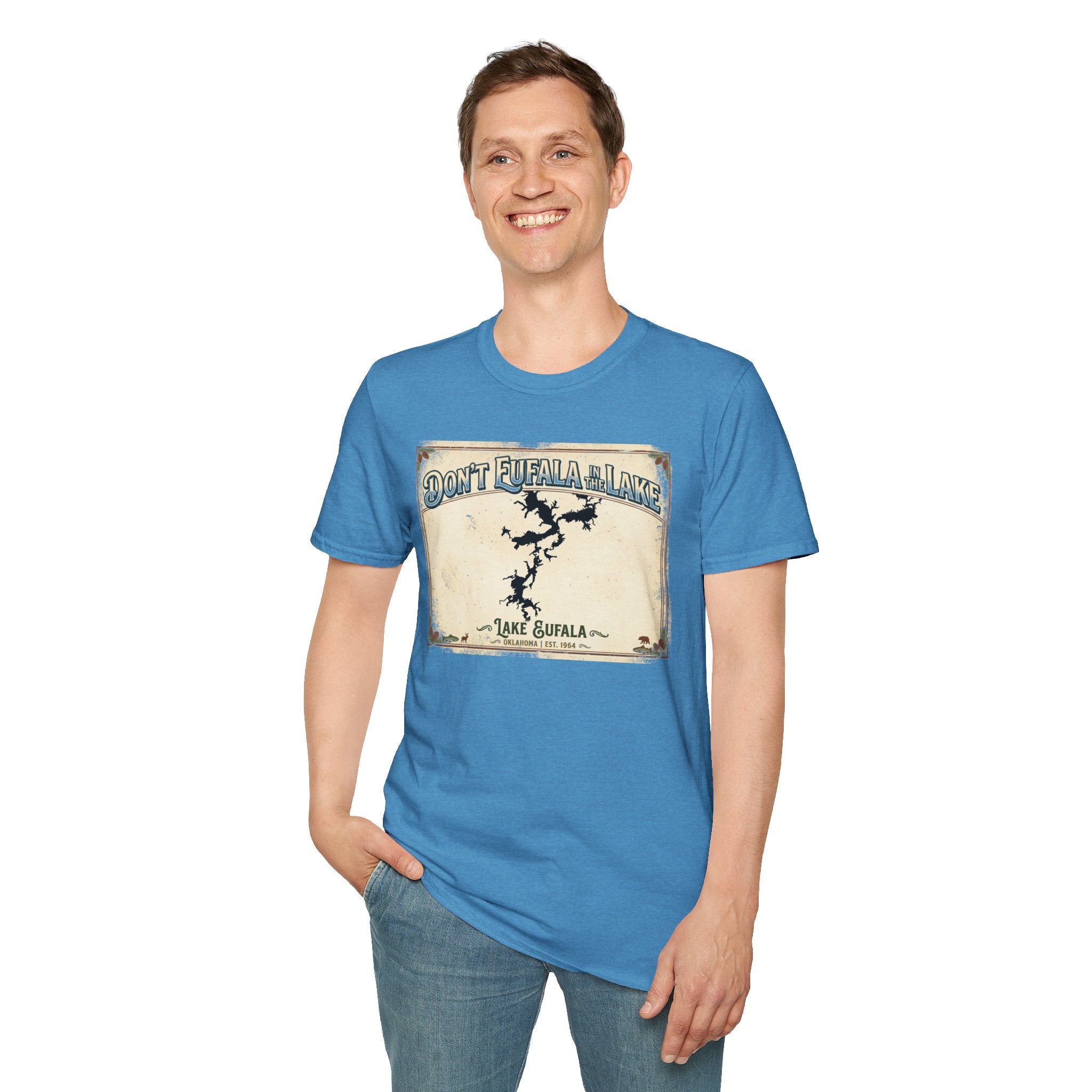 Don’t Eufala in the Lake T-Shirt — Vintage Lake Map Tee