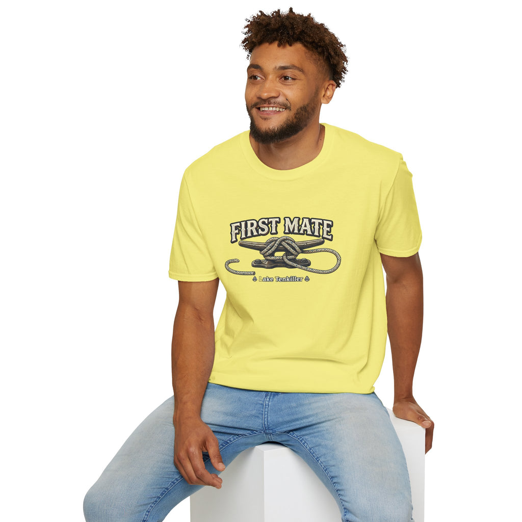 First Mate T-Shirt – Nautical Knot Crew Shirt (Lake Tankiller)