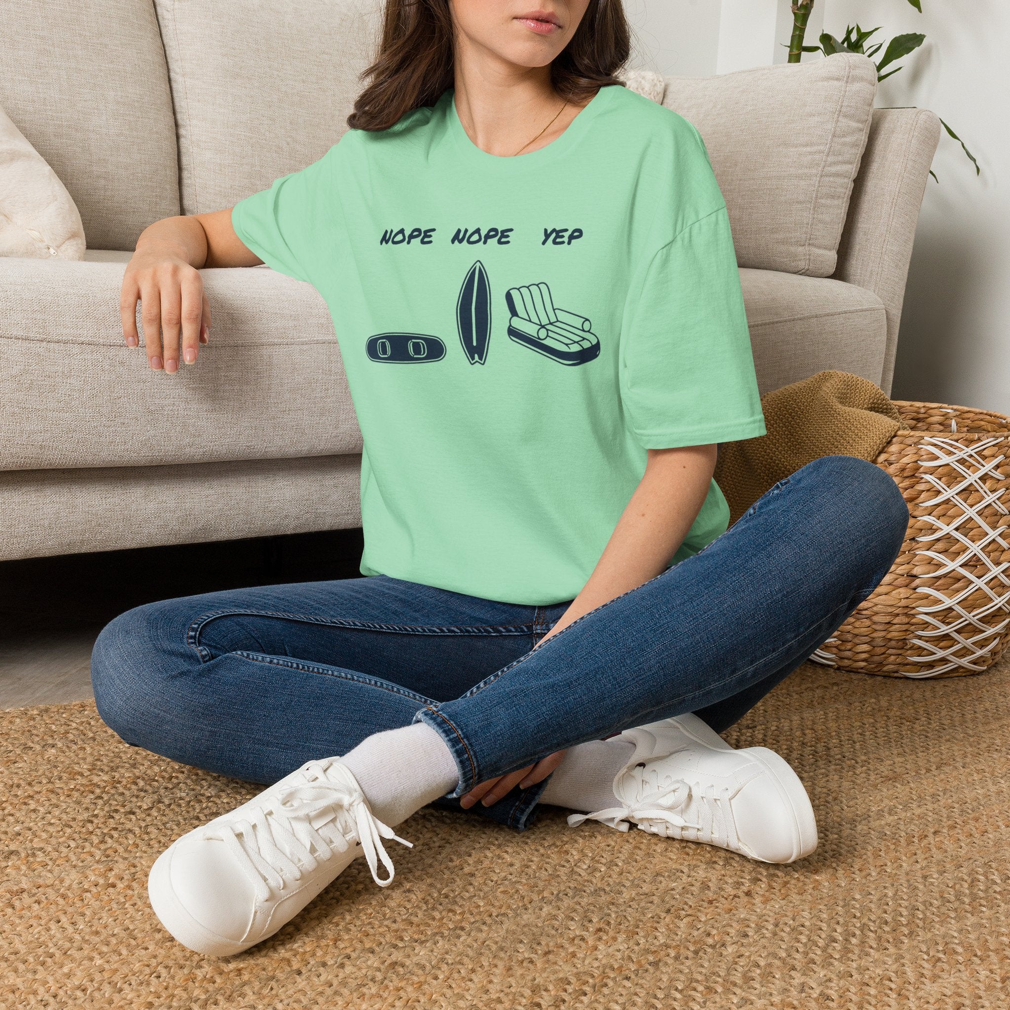 Nope Nope Yep Surf & Float Graphic T-Shirt