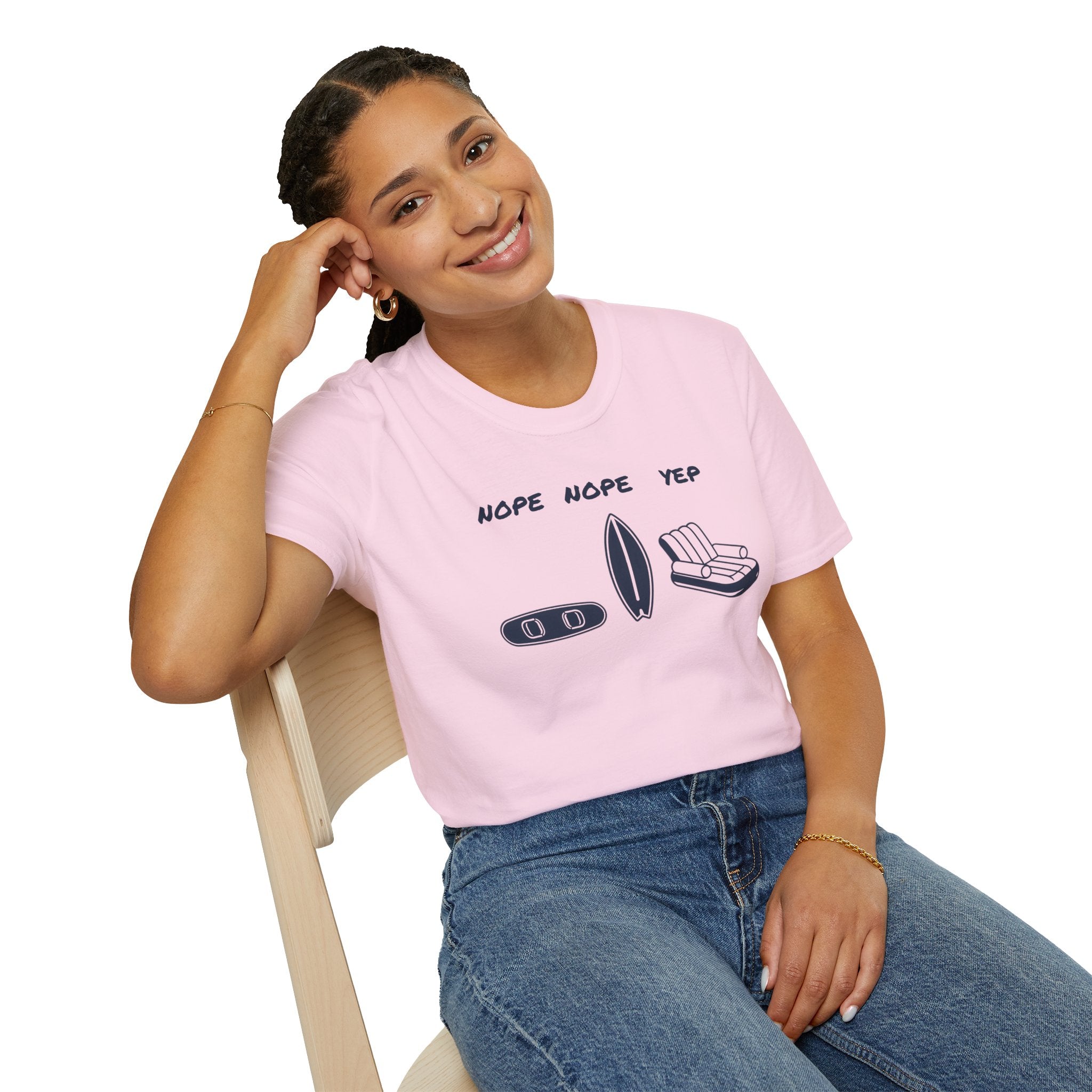 Nope Nope Yep Surf & Float Graphic T-Shirt