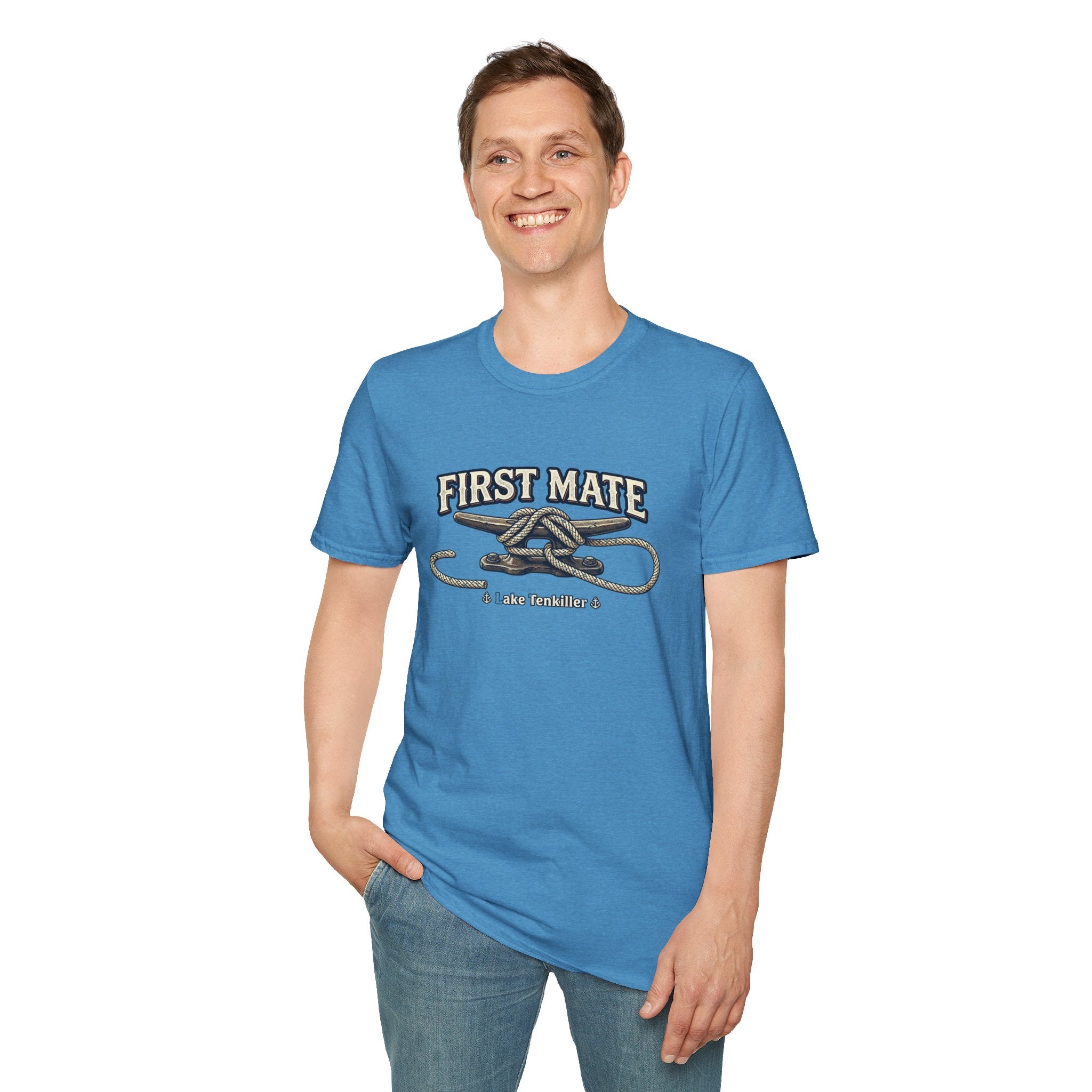 First Mate T-Shirt – Nautical Knot Crew Shirt (Lake Tankiller)