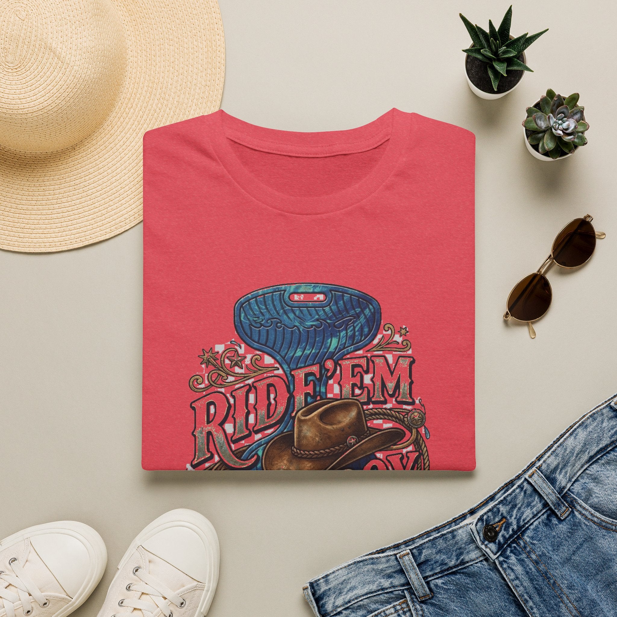 Water Saddle T-Shirt — "Ride 'Em Cowboy" Western Graphic Tee