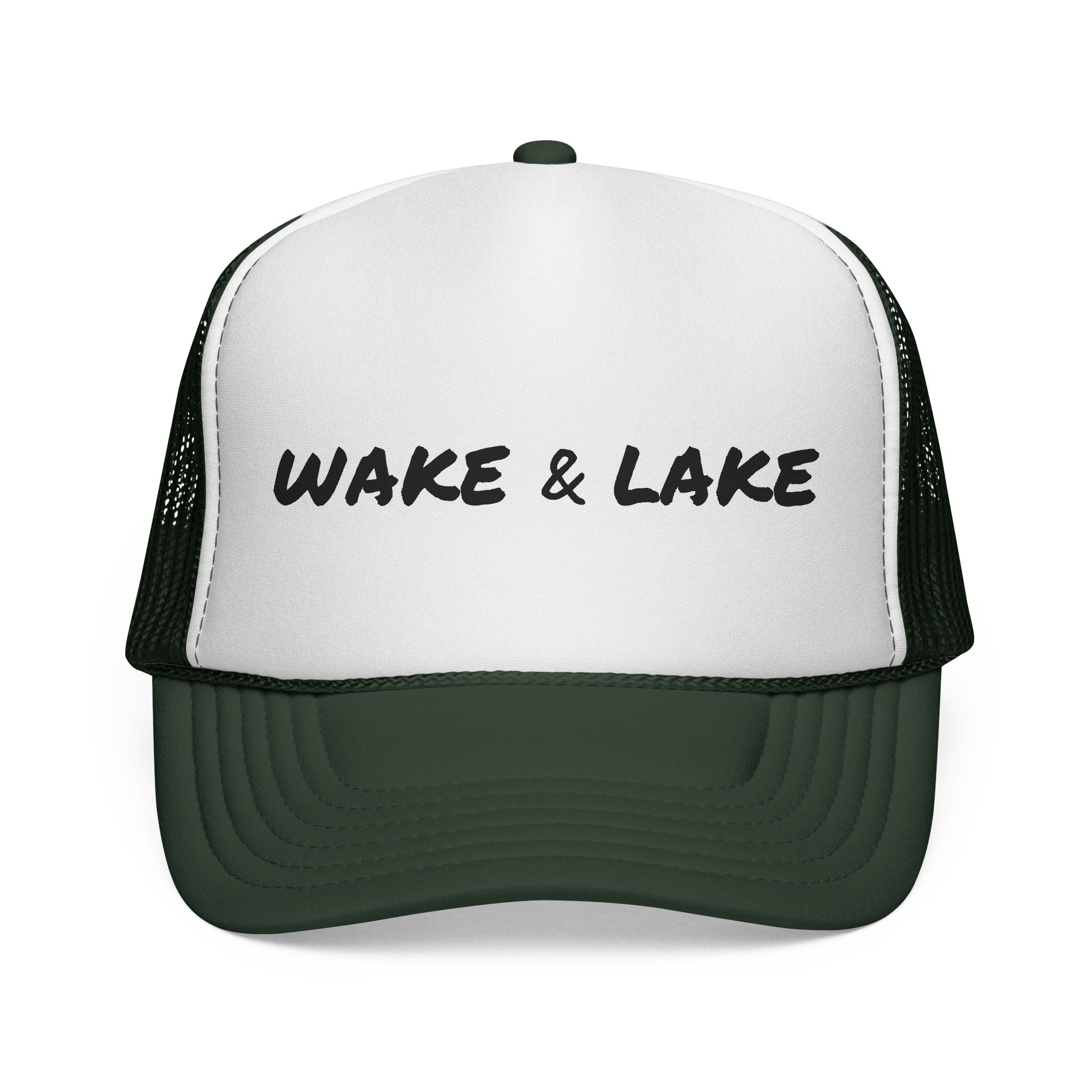 Wake & Lake Trucker Cap — Retro Lake Life Mesh Hat