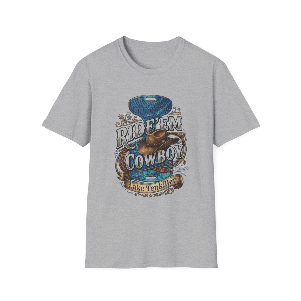 Water Saddle T-Shirt — "Ride 'Em Cowboy" Western Graphic Tee