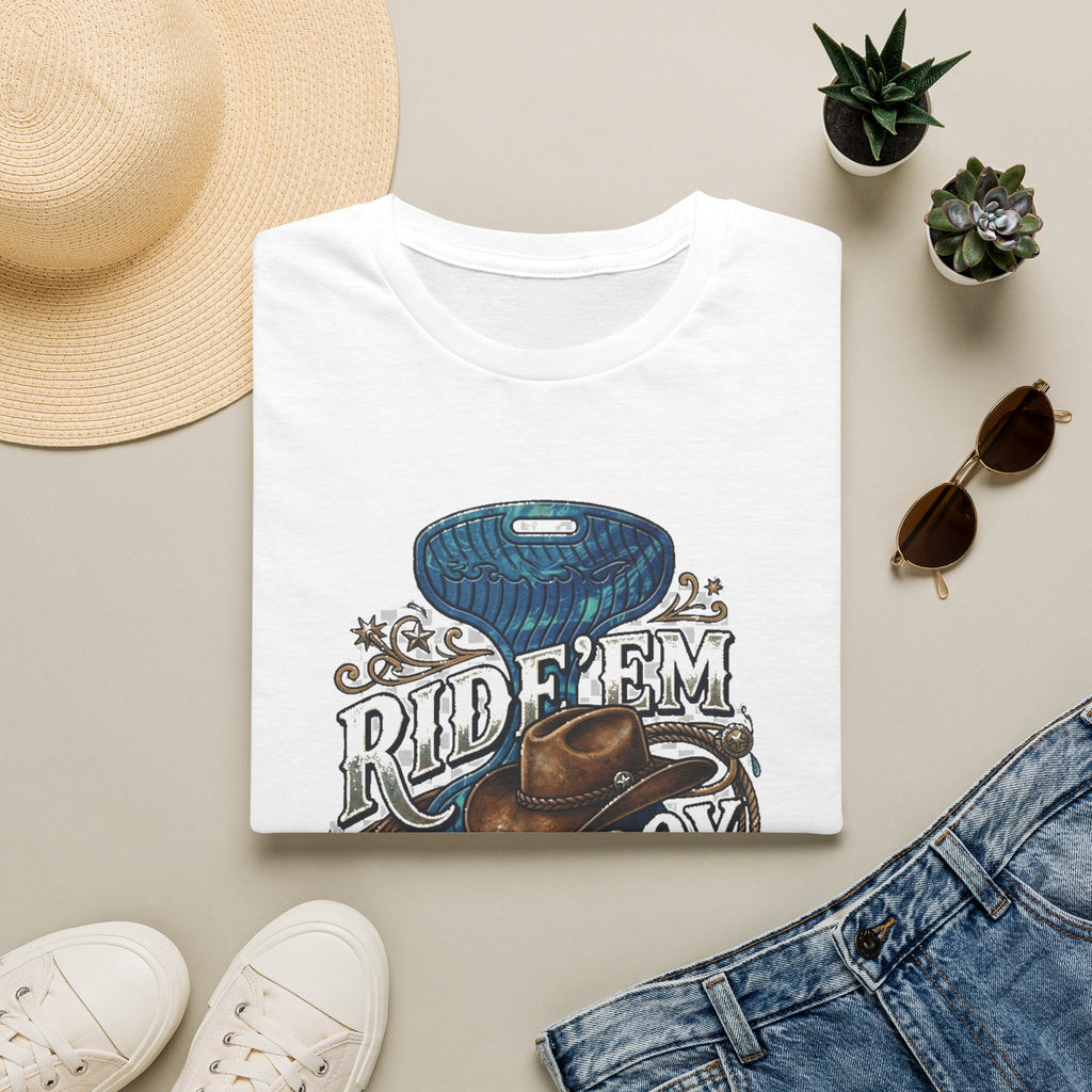 Water Saddle T-Shirt — "Ride 'Em Cowboy" Western Graphic Tee