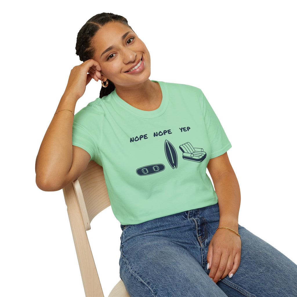Nope Nope Yep Surf & Float Graphic T-Shirt