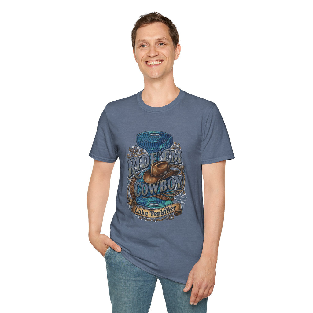 Water Saddle T-Shirt — "Ride 'Em Cowboy" Western Graphic Tee