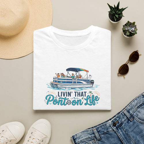 Pontoon Life T-Shirt — "Livin' That Pontoon Life" Boating Tee