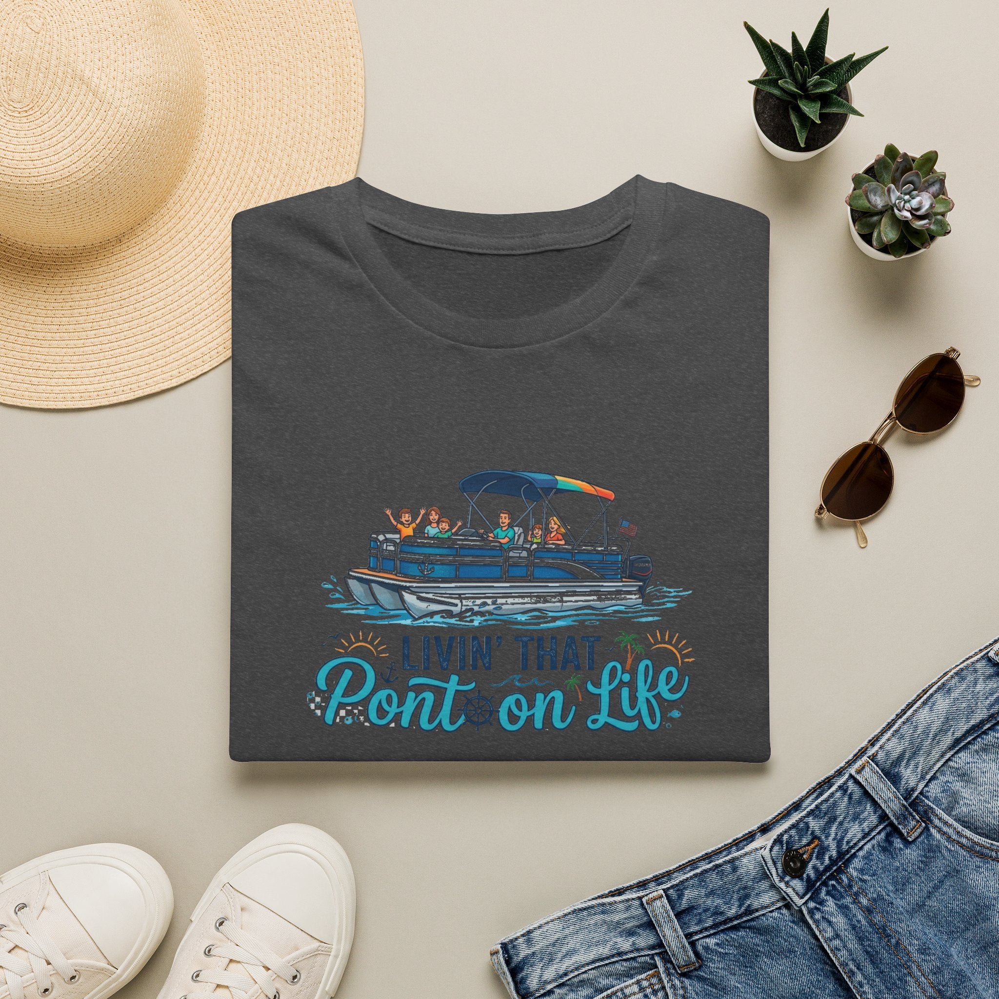Pontoon Life T-Shirt — "Livin' That Pontoon Life" Boating Tee