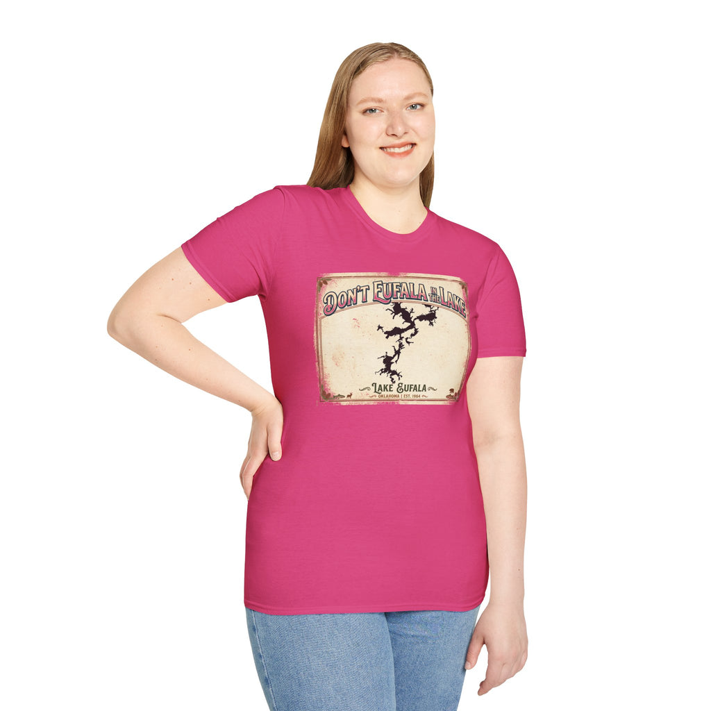 Don’t Eufala in the Lake T-Shirt — Vintage Lake Map Tee