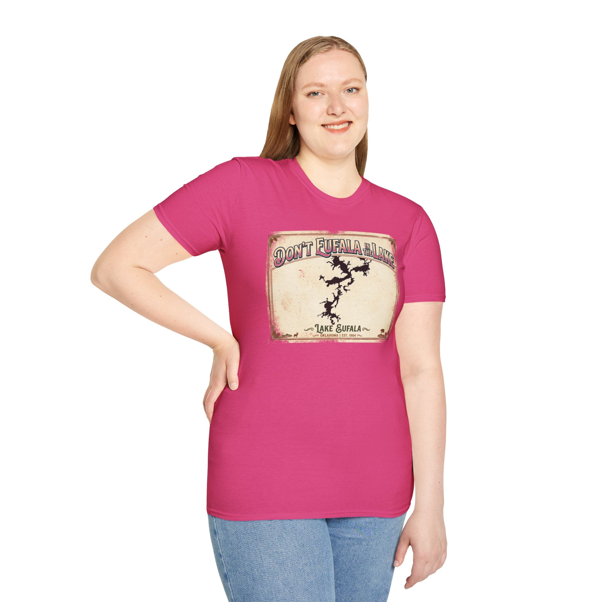 Don’t Eufala in the Lake T-Shirt — Vintage Lake Map Tee