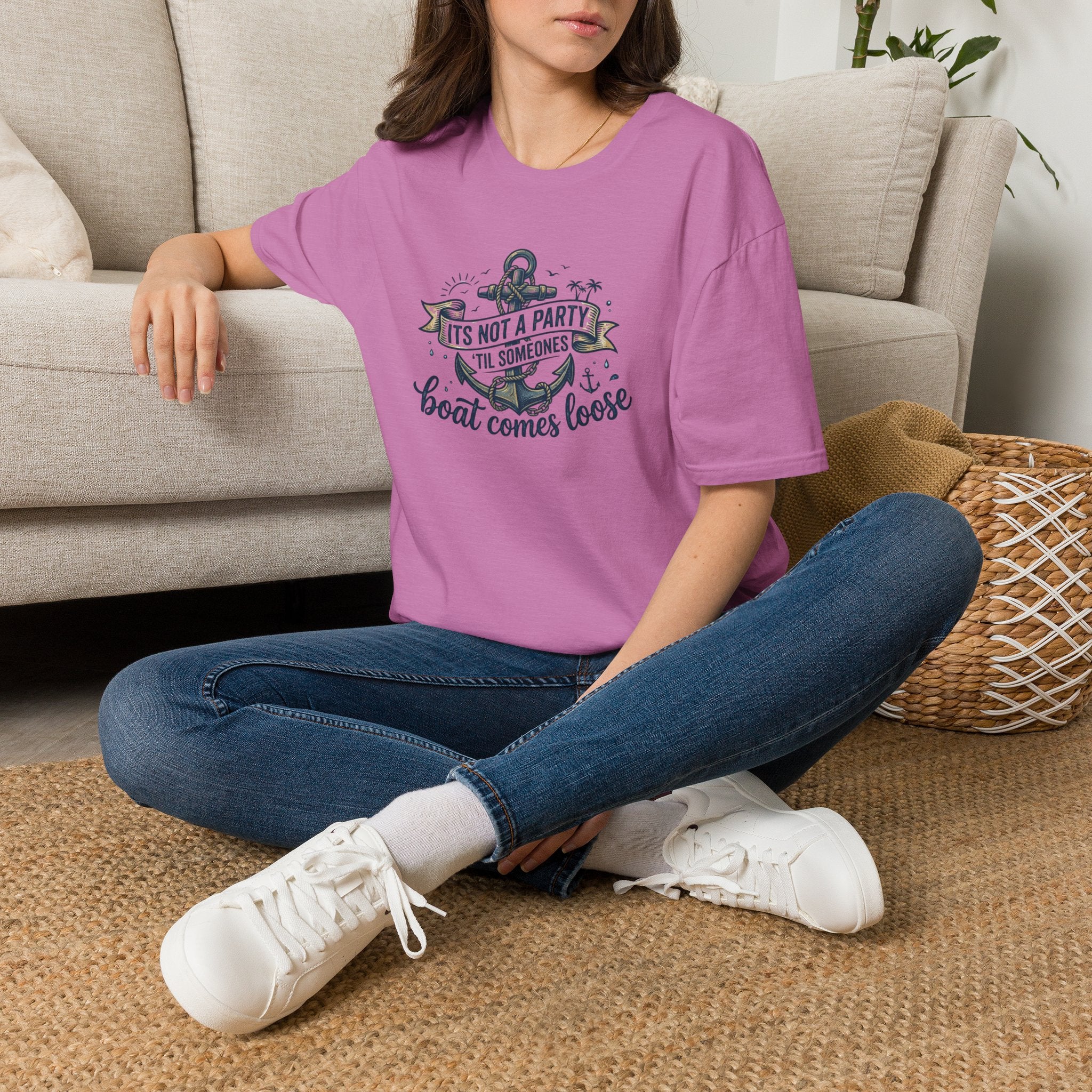 Boat Party T-Shirt — "It's Not a Party 'Til Someone's Boat Comes Loose" Nautical Graphic Tee