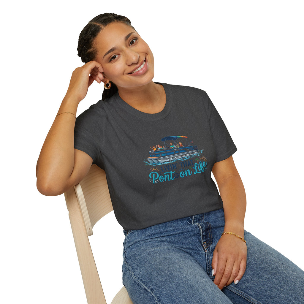Pontoon Life T-Shirt — "Livin' That Pontoon Life" Boating Tee