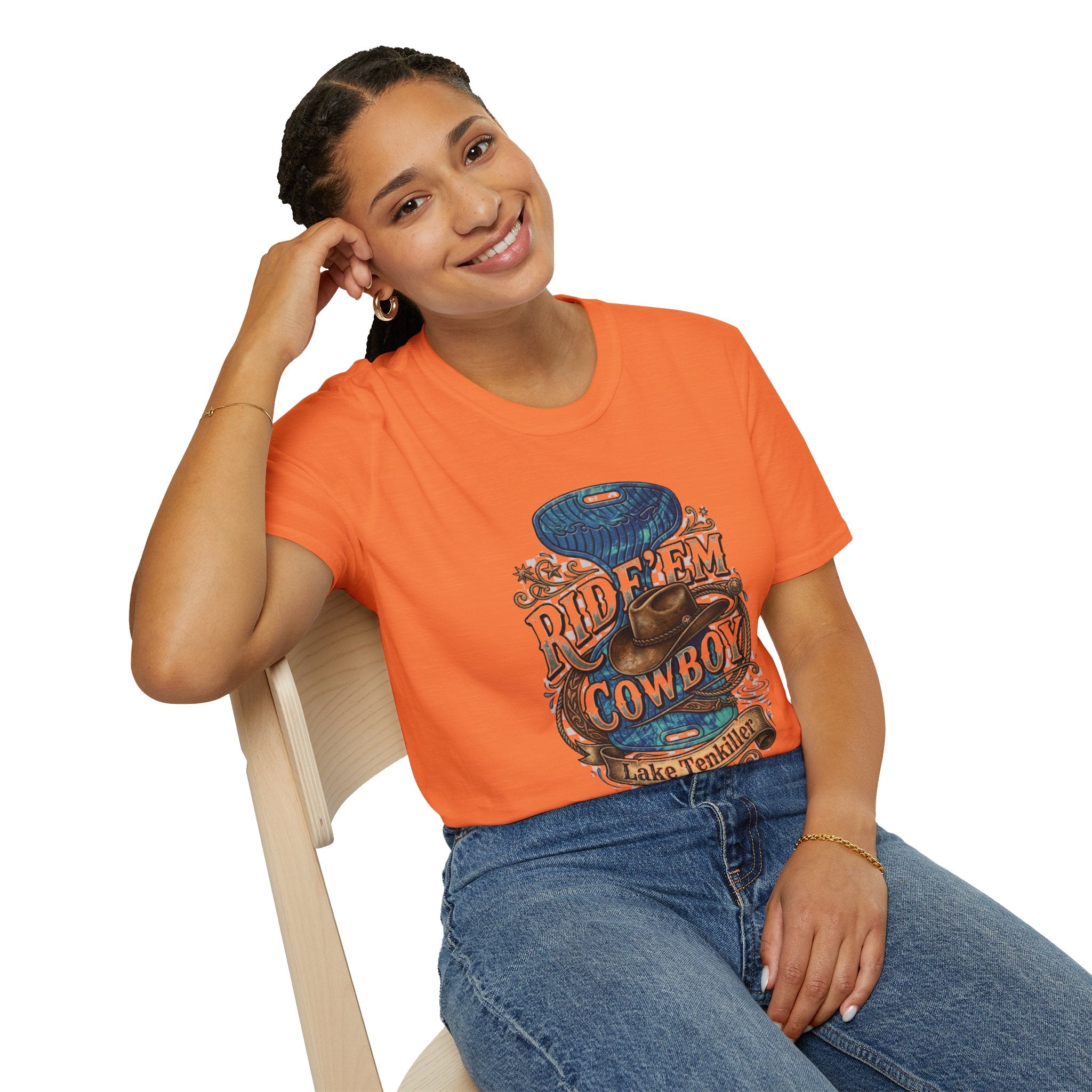 Water Saddle T-Shirt — "Ride 'Em Cowboy" Western Graphic Tee