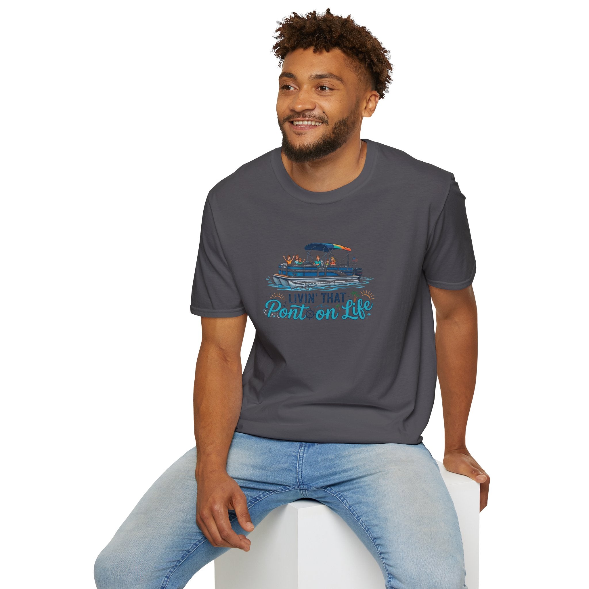 Pontoon Life T-Shirt — "Livin' That Pontoon Life" Boating Tee