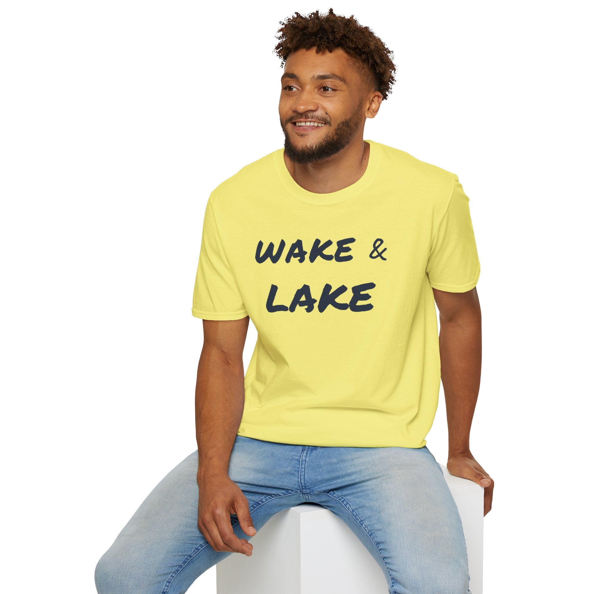 Wake & Lake T‑Shirt — Relaxed Lakeside Vacation Tee