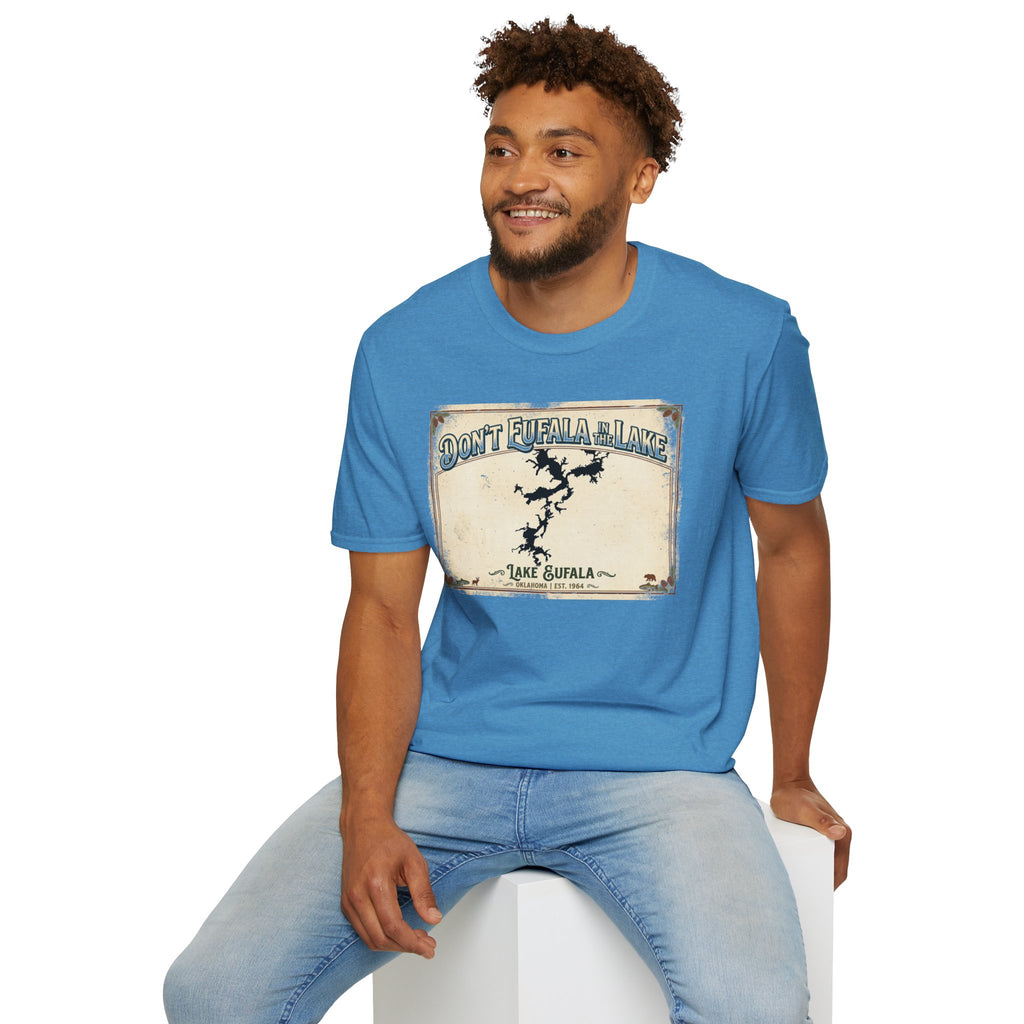 Don’t Eufala in the Lake T-Shirt — Vintage Lake Map Tee