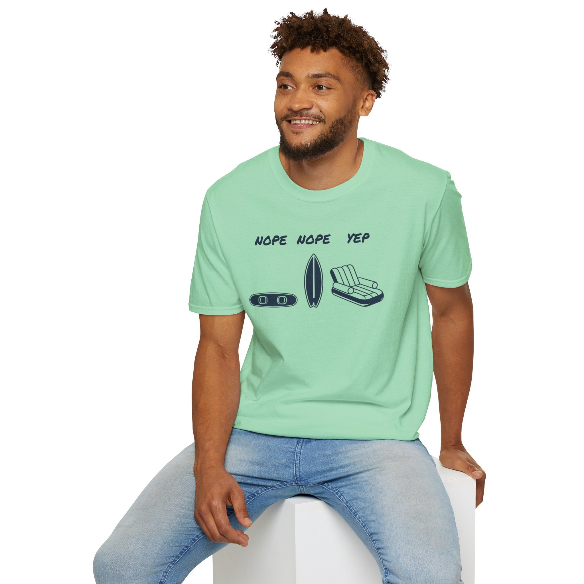Nope Nope Yep Surf & Float Graphic T-Shirt