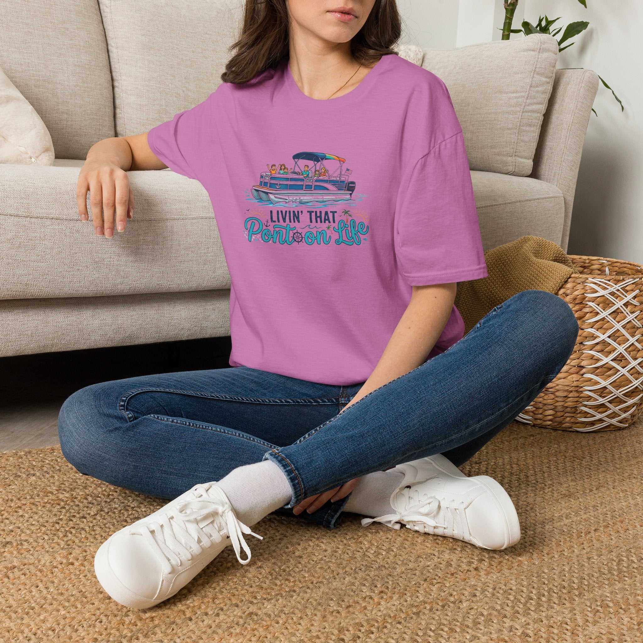 Pontoon Life T-Shirt — "Livin' That Pontoon Life" Boating Tee