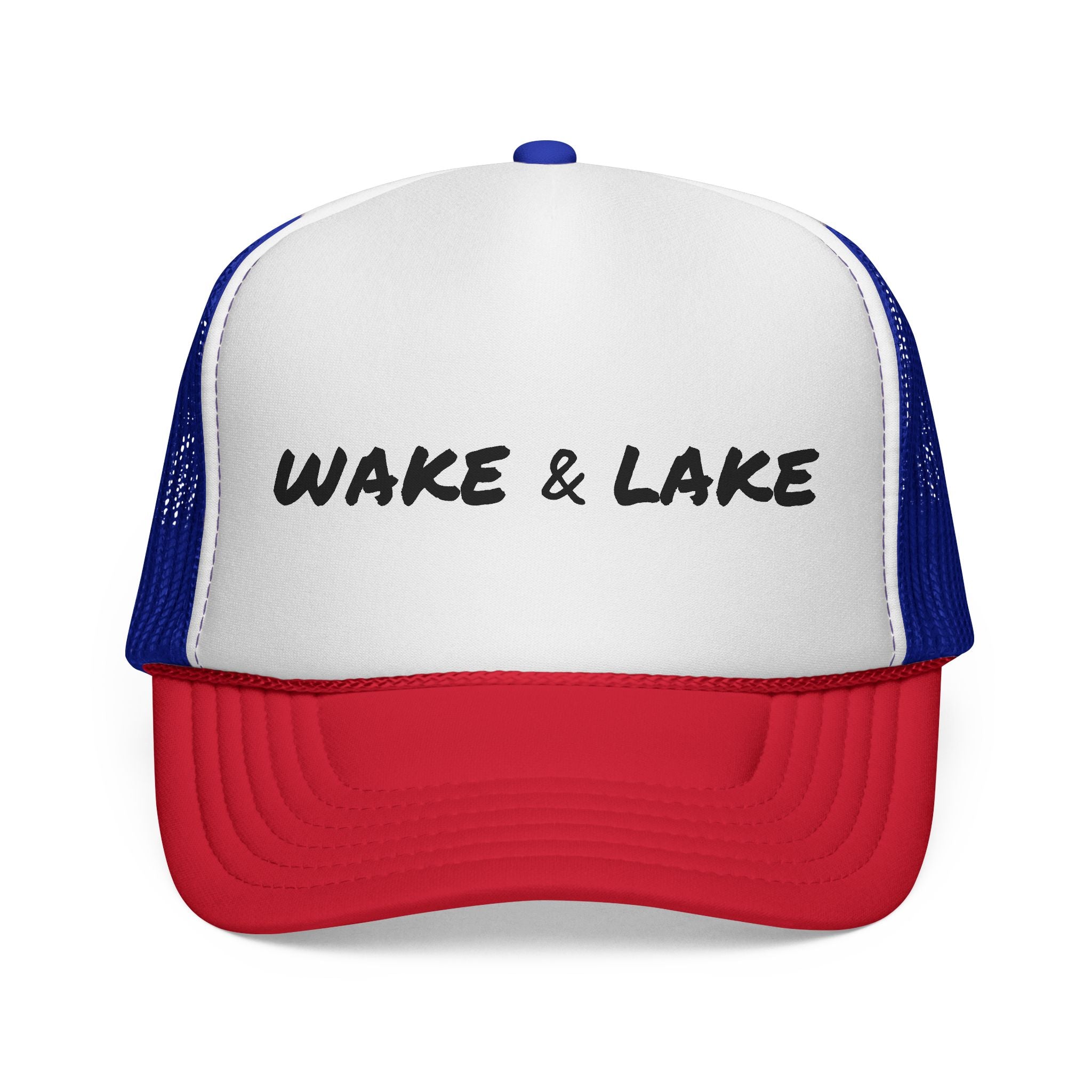 Wake & Lake Trucker Cap — Retro Lake Life Mesh Hat