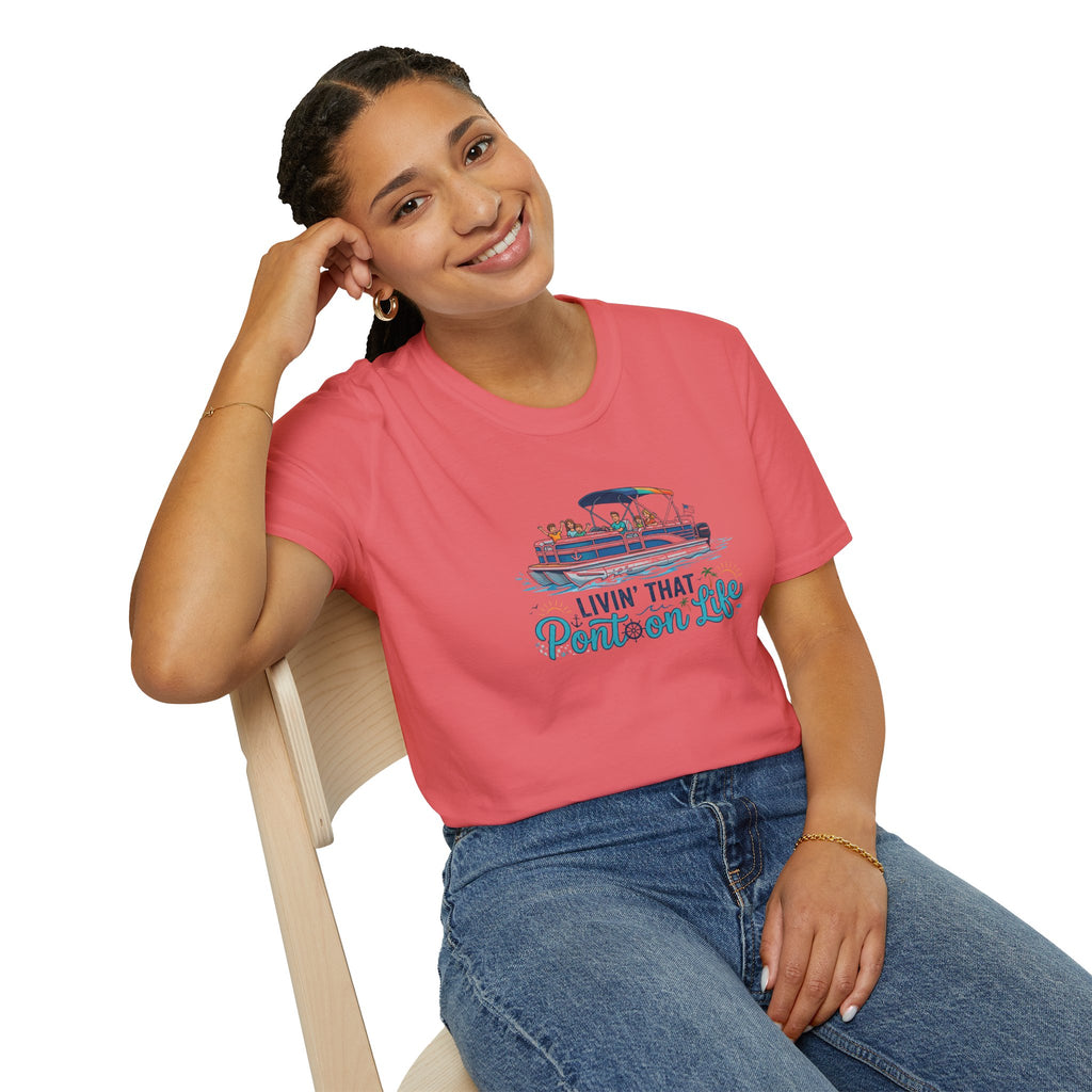 Pontoon Life T-Shirt — "Livin' That Pontoon Life" Boating Tee