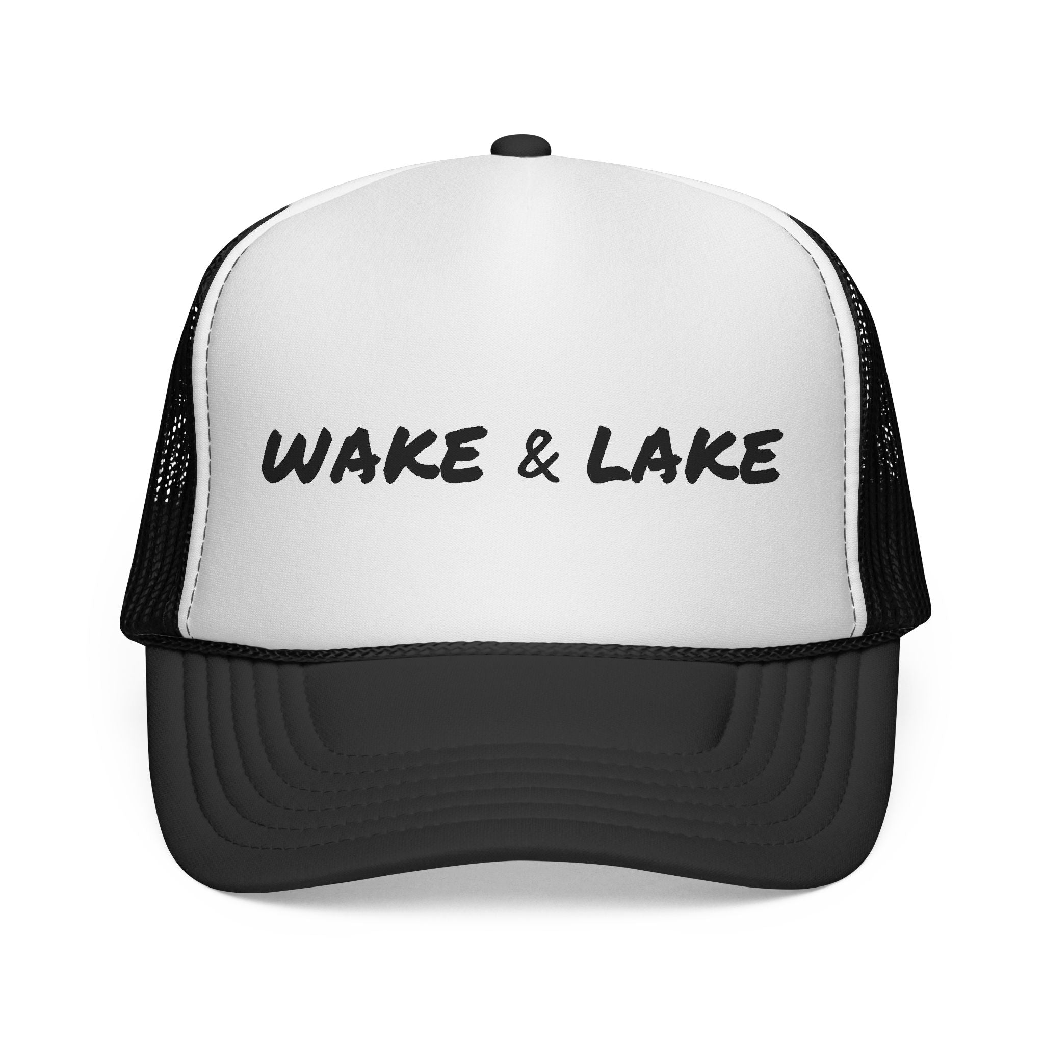 Wake & Lake Trucker Cap — Retro Lake Life Mesh Hat