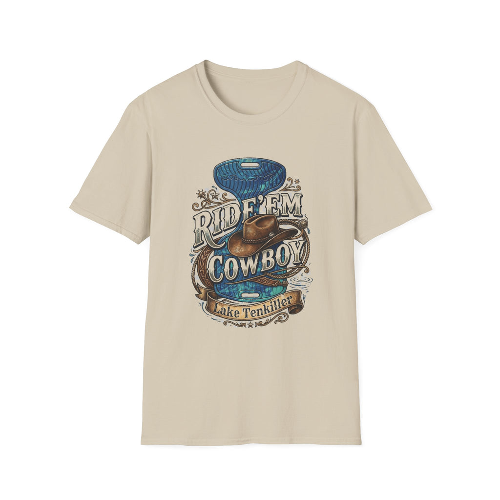 Water Saddle T-Shirt — "Ride 'Em Cowboy" Western Graphic Tee