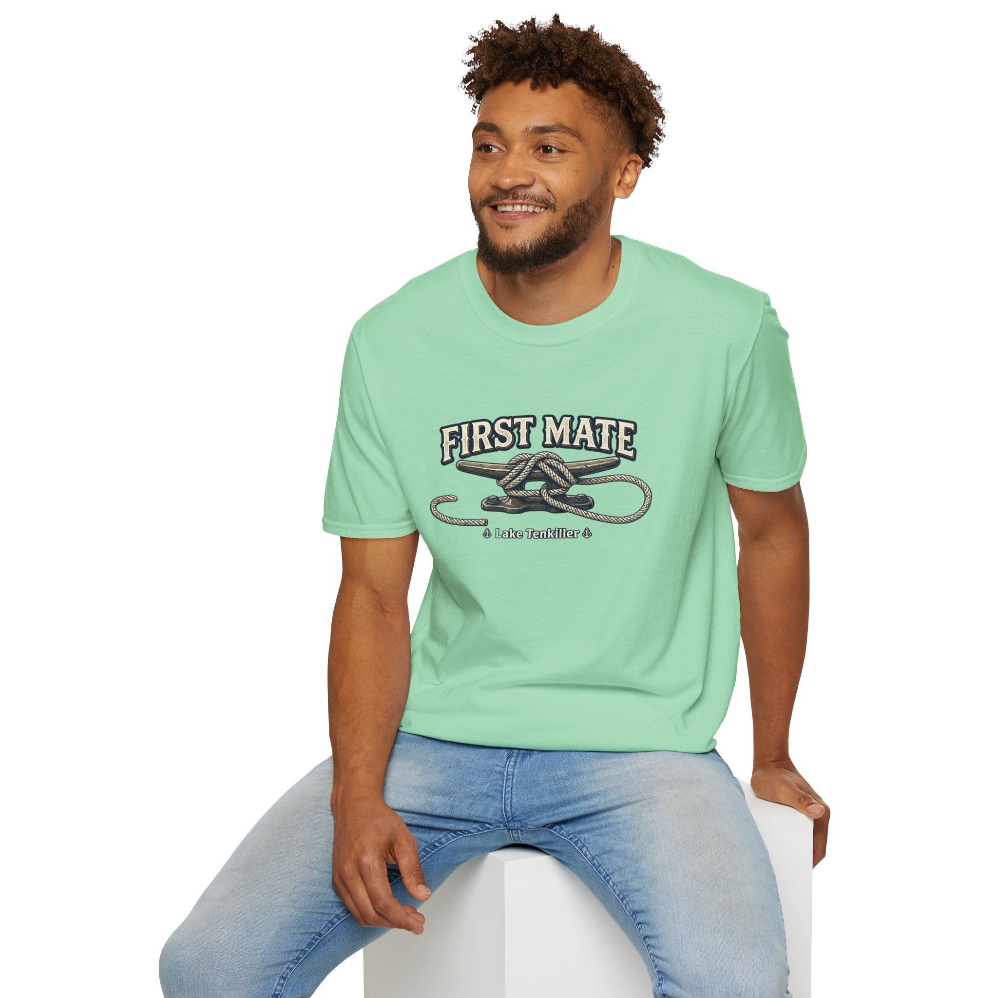 First Mate T-Shirt – Nautical Knot Crew Shirt (Lake Tankiller)