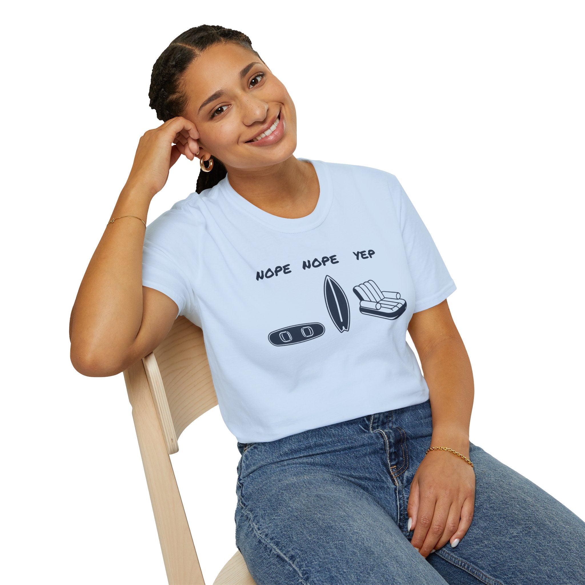 Nope Nope Yep Surf & Float Graphic T-Shirt