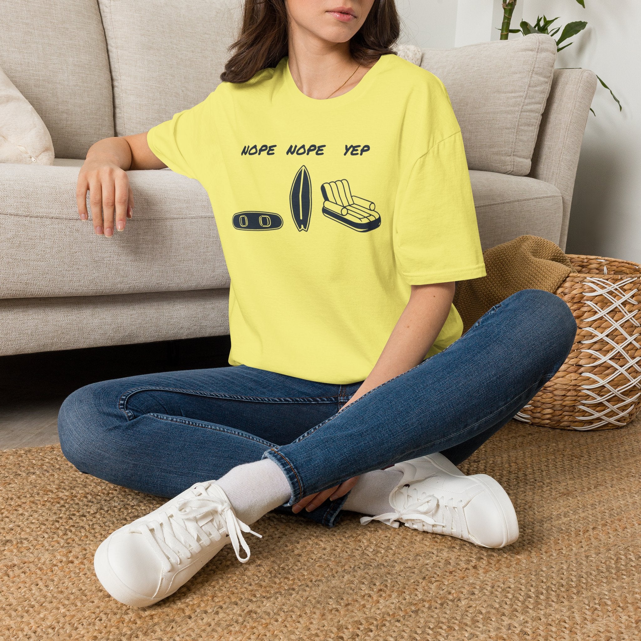 Nope Nope Yep Surf & Float Graphic T-Shirt