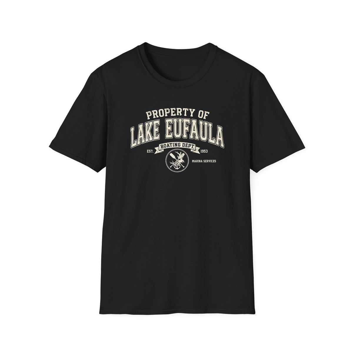 Property of Lake Eufaula Boating Dept T-Shirt t-shirt — alternate colorway