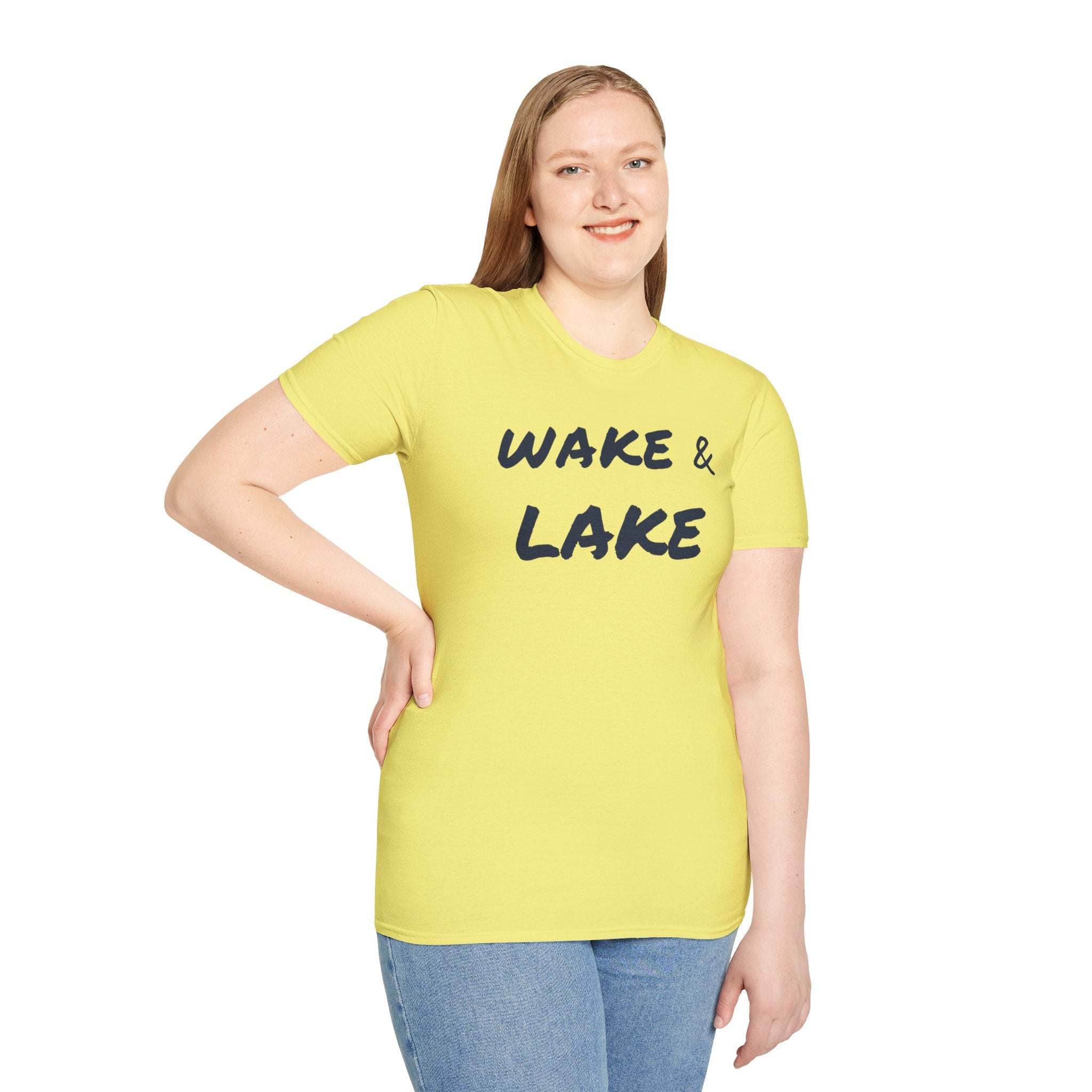 Wake & Lake T‑Shirt — Relaxed Lakeside Vacation Tee