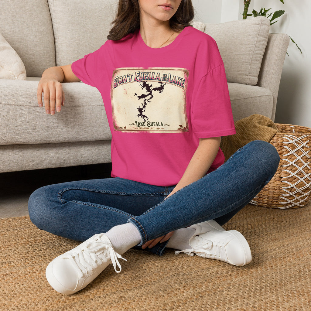 Don’t Eufala in the Lake T-Shirt — Vintage Lake Map Tee