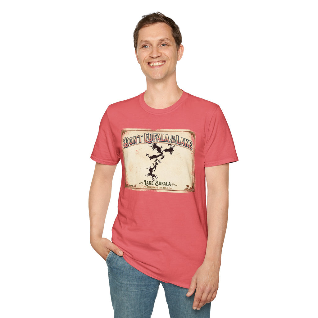 Don’t Eufala in the Lake T-Shirt — Vintage Lake Map Tee