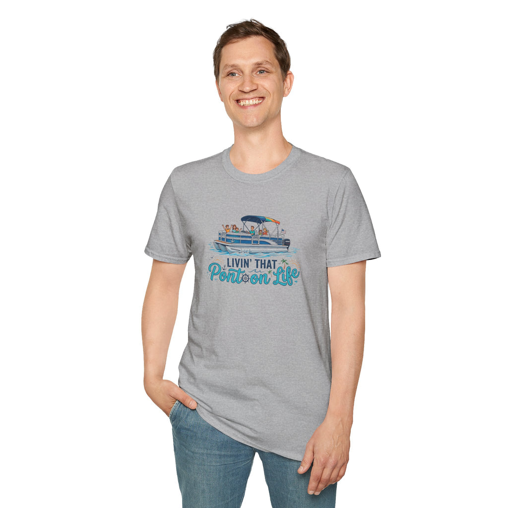 Pontoon Life T-Shirt — "Livin' That Pontoon Life" Boating Tee