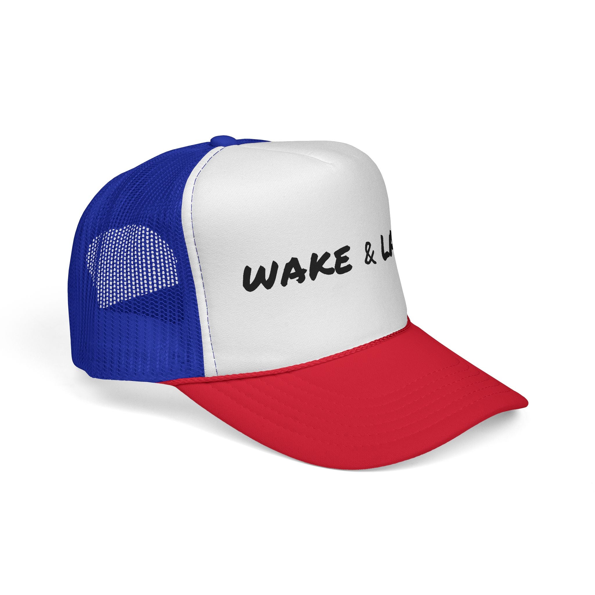 Wake & Lake Trucker Cap — Retro Lake Life Mesh Hat