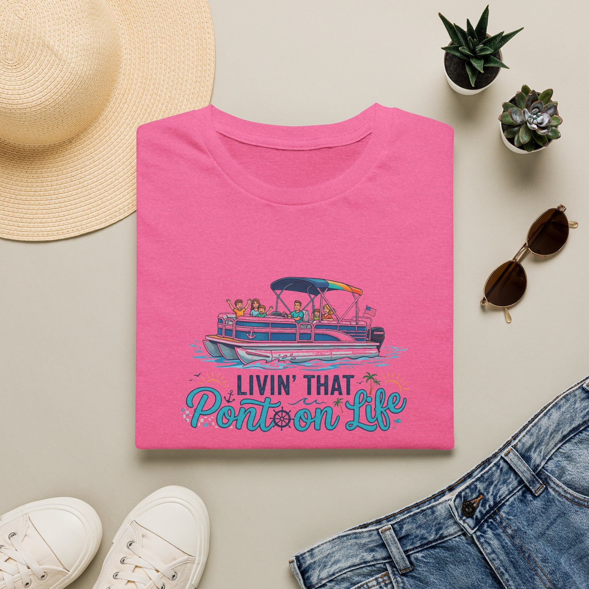 Pontoon Life T-Shirt — "Livin' That Pontoon Life" Boating Tee