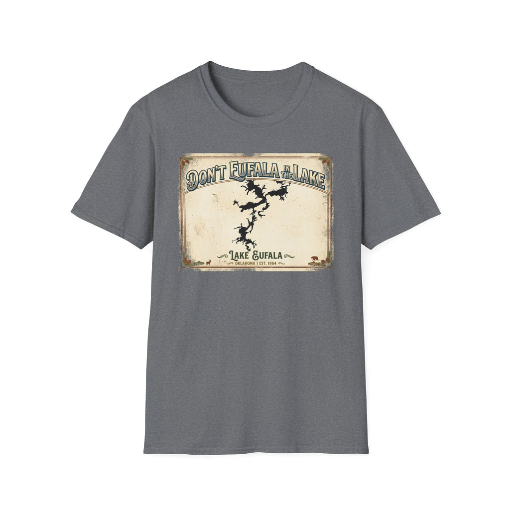 Don’t Eufala in the Lake T-Shirt — Vintage Lake Map Tee