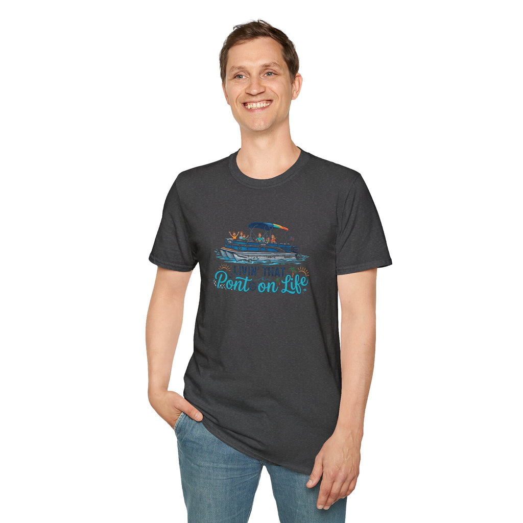 Pontoon Life T-Shirt — "Livin' That Pontoon Life" Boating Tee