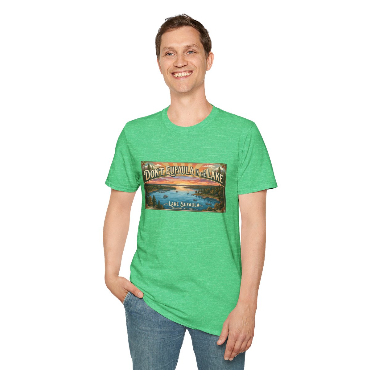 Don't Eufaula in the Lake T-Shirt — Funny Eufaula Lake Map Tee for Boaters & Locals