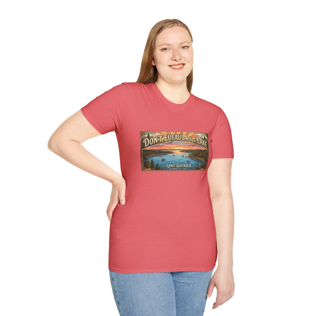 Don't Eufaula in the Lake T-Shirt — Funny Eufaula Lake Map Tee for Boaters & Locals