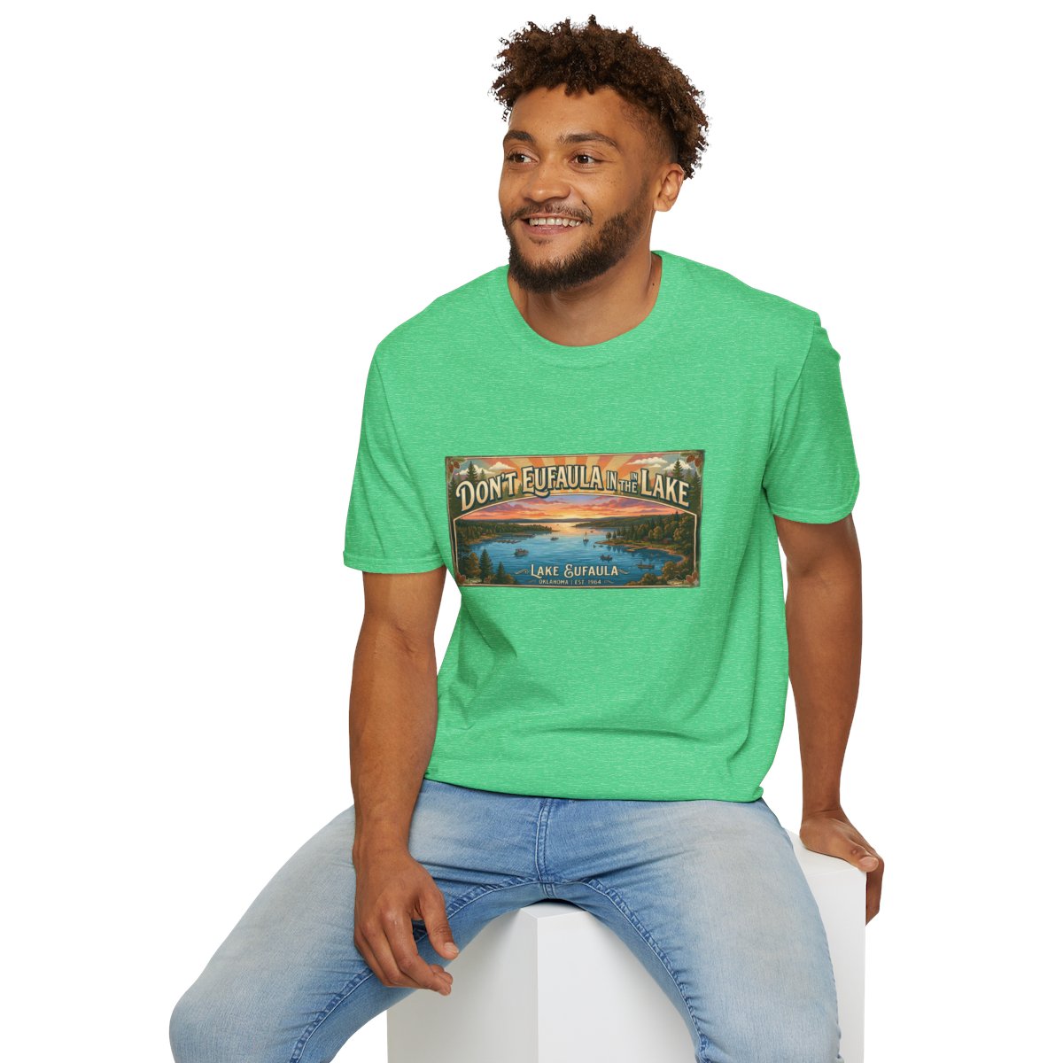 Don't Eufaula in the Lake T-Shirt — Funny Eufaula Lake Map Tee for Boaters & Locals