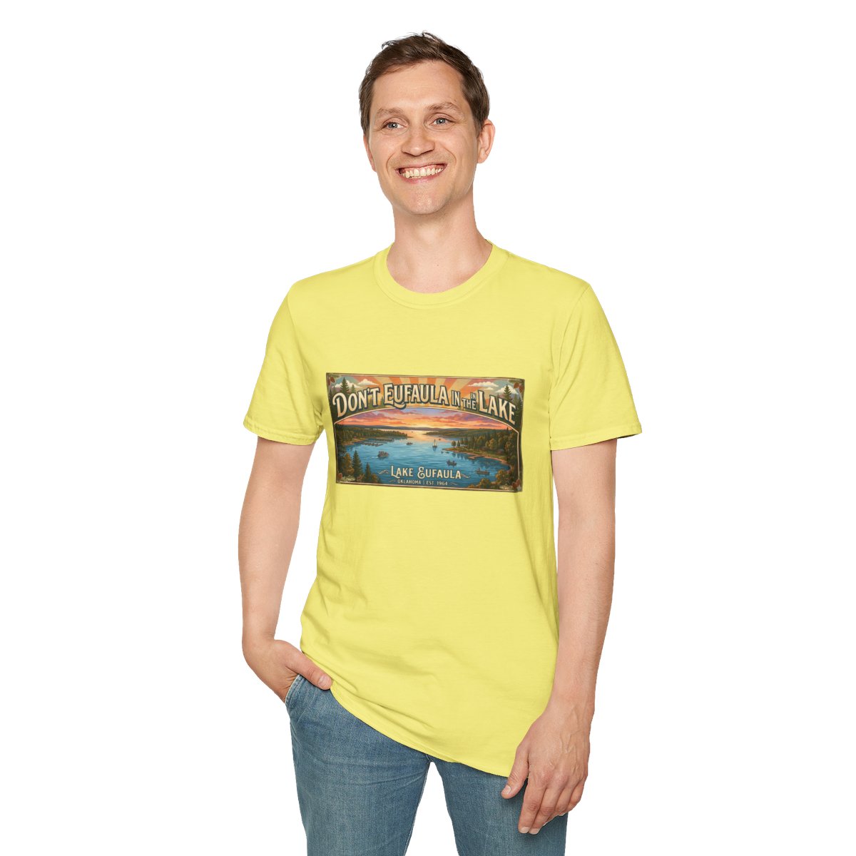 Don't Eufaula in the Lake T-Shirt — Funny Eufaula Lake Map Tee for Boaters & Locals