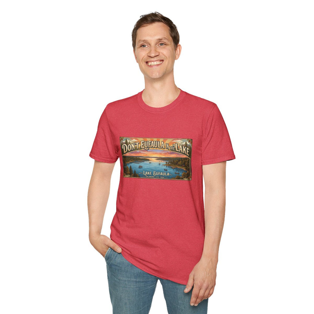 Don't Eufaula in the Lake T-Shirt — Funny Eufaula Lake Map Tee for Boaters & Locals
