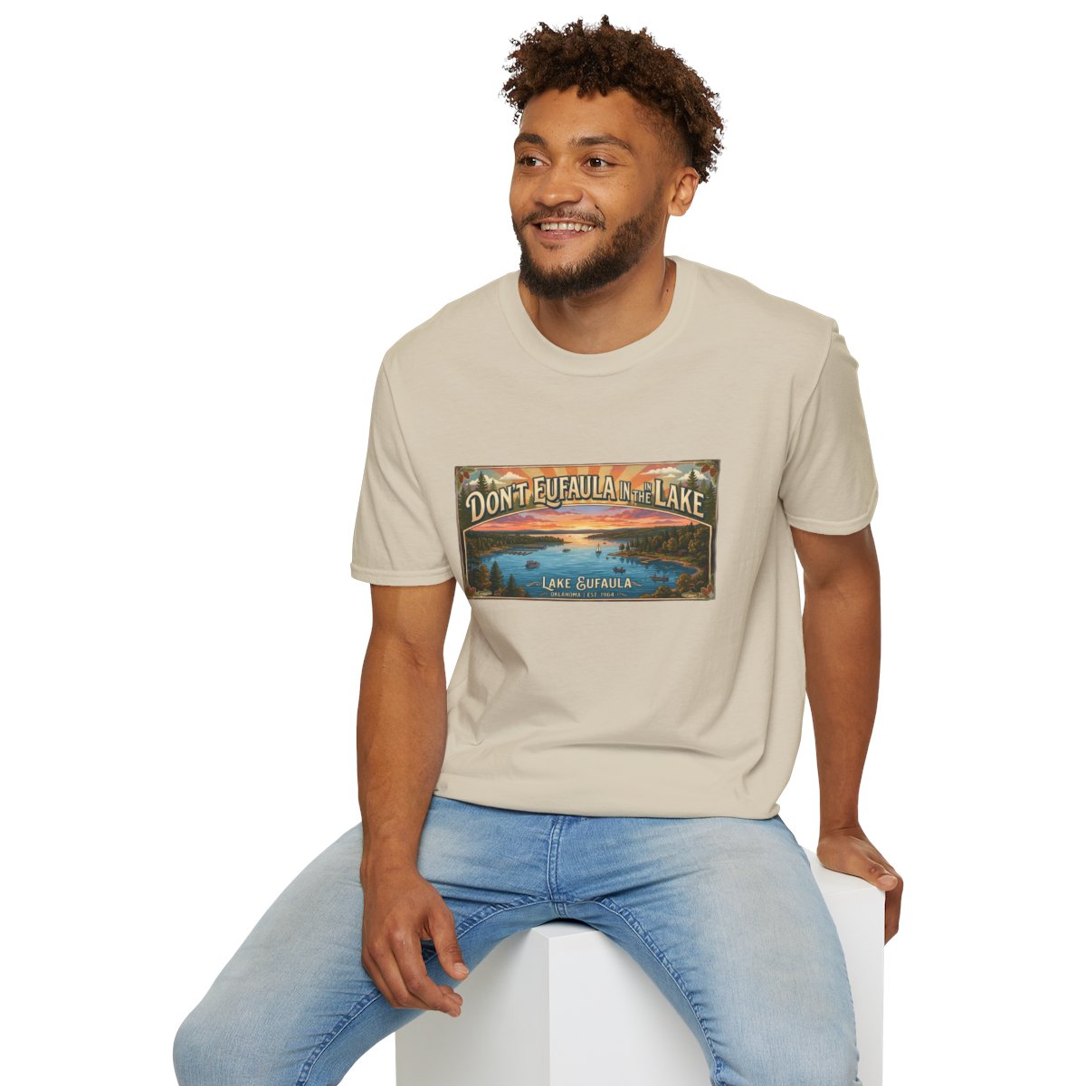 Don't Eufaula in the Lake T-Shirt — Funny Eufaula Lake Map Tee for Boaters & Locals