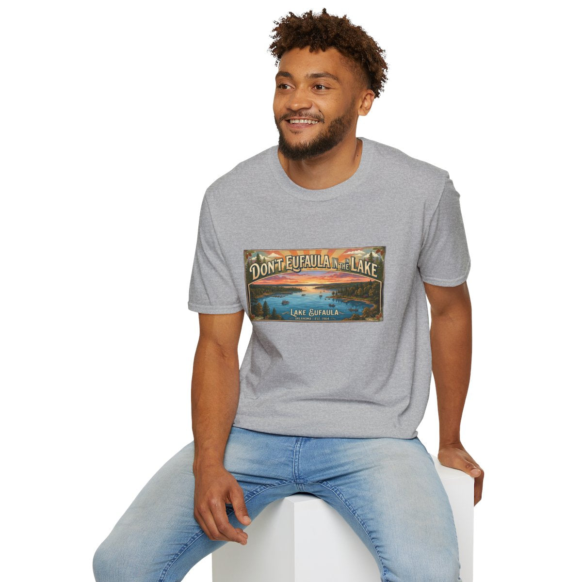 Don't Eufaula in the Lake T-Shirt — Funny Eufaula Lake Map Tee for Boaters & Locals