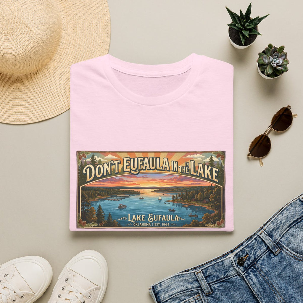 Don't Eufaula in the Lake T-Shirt — Funny Eufaula Lake Map Tee for Boaters & Locals