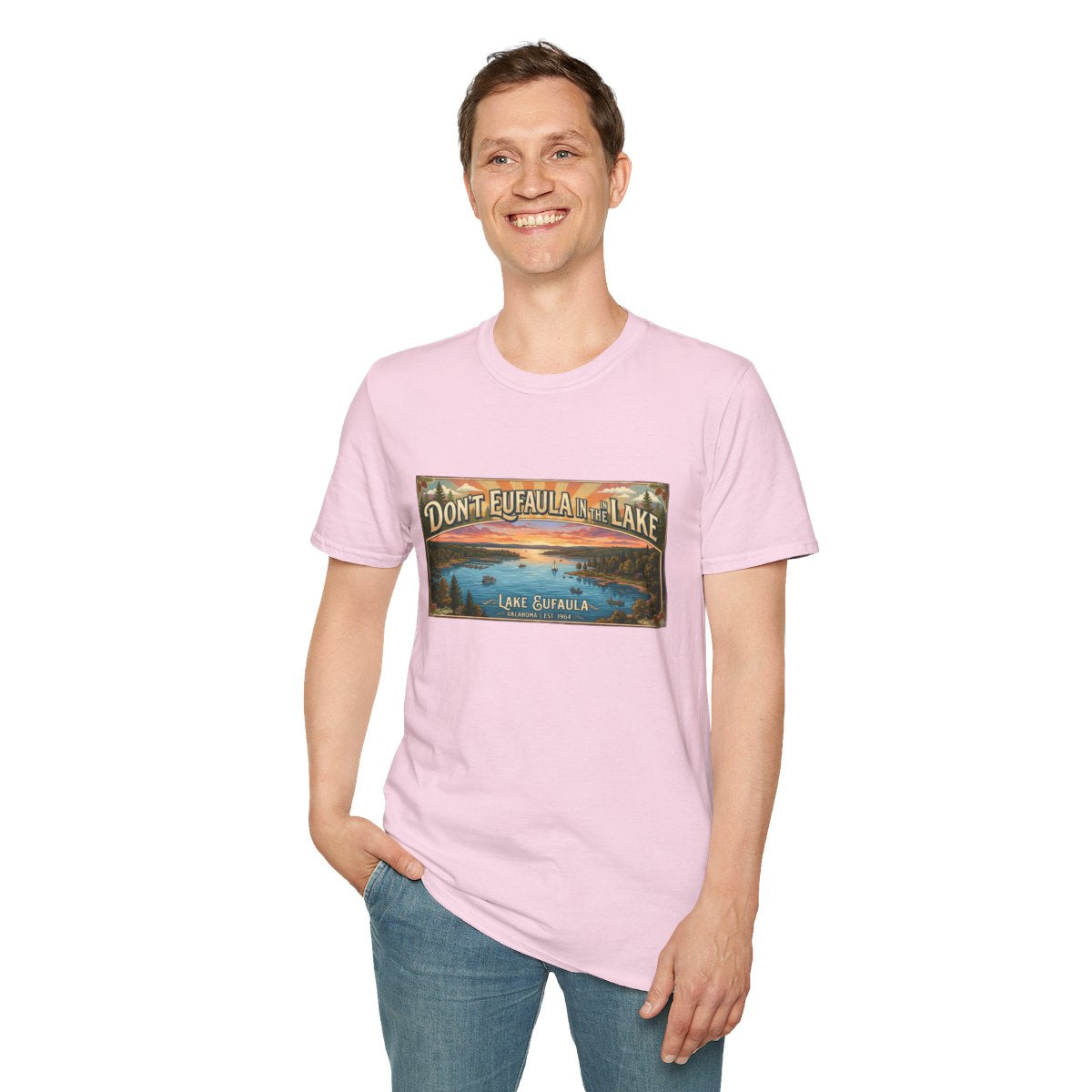 Don't Eufaula in the Lake T-Shirt — Funny Eufaula Lake Map Tee for Boaters & Locals