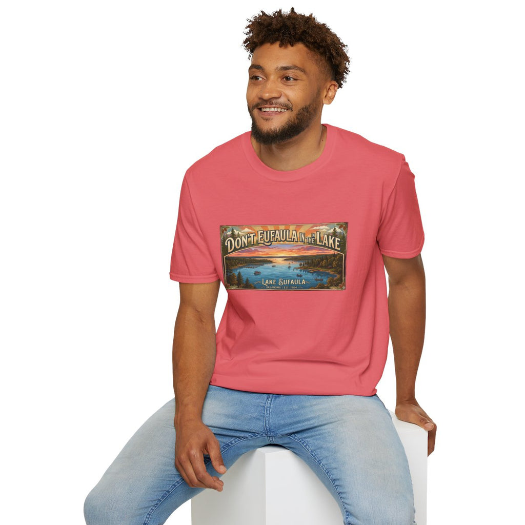 Don't Eufaula in the Lake T-Shirt — Funny Eufaula Lake Map Tee for Boaters & Locals
