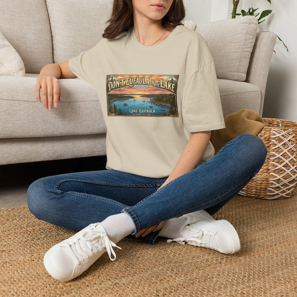 Don't Eufaula in the Lake T-Shirt — Funny Eufaula Lake Map Tee for Boaters & Locals